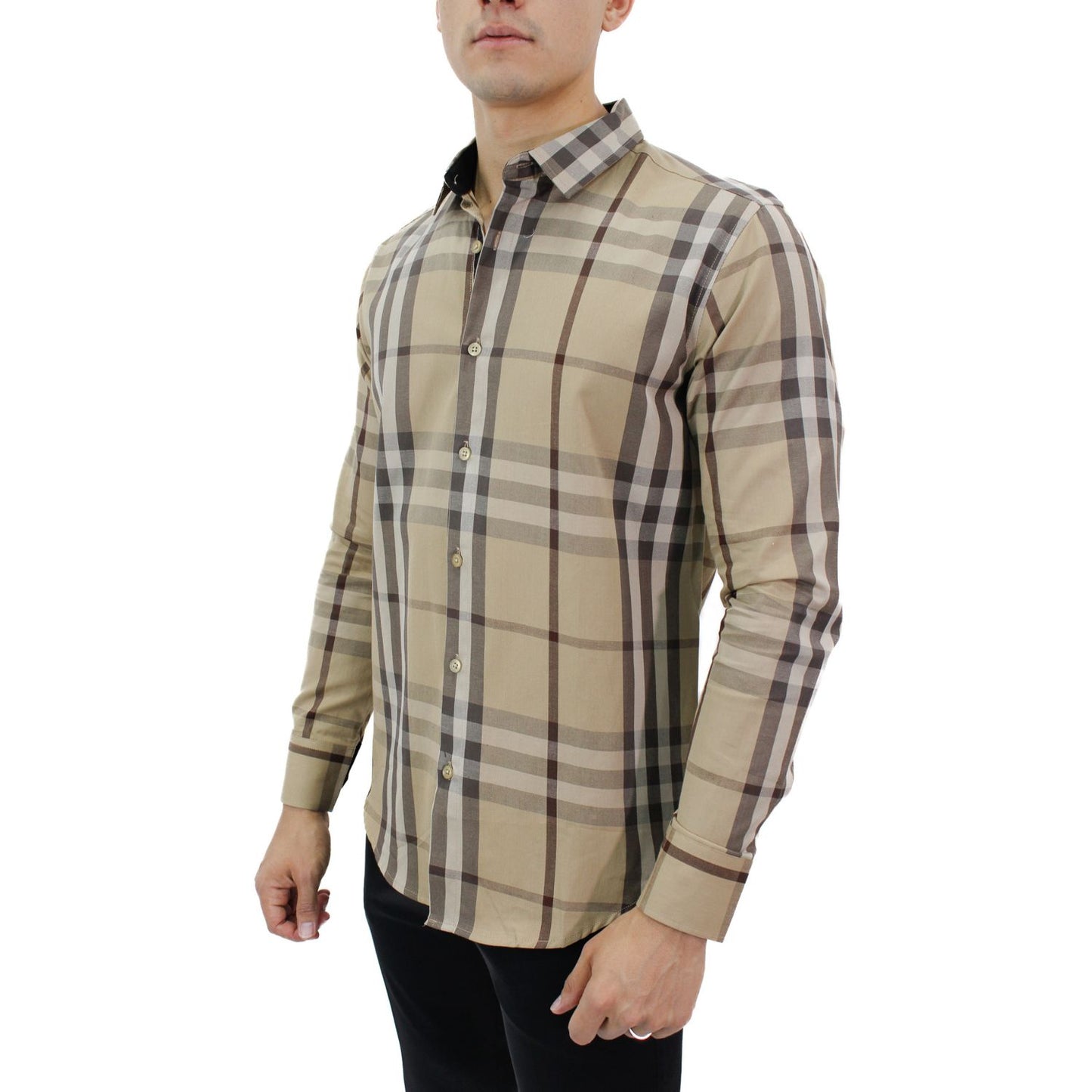 Camisa para Hombre marca RAVALLI MSH-680-50 BEIGE