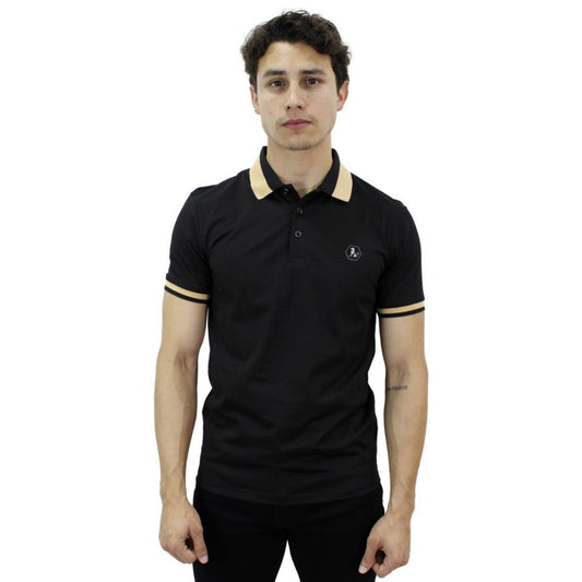 Playera Polo Para Caballero Marca Huggo Valentino HV-47-Black