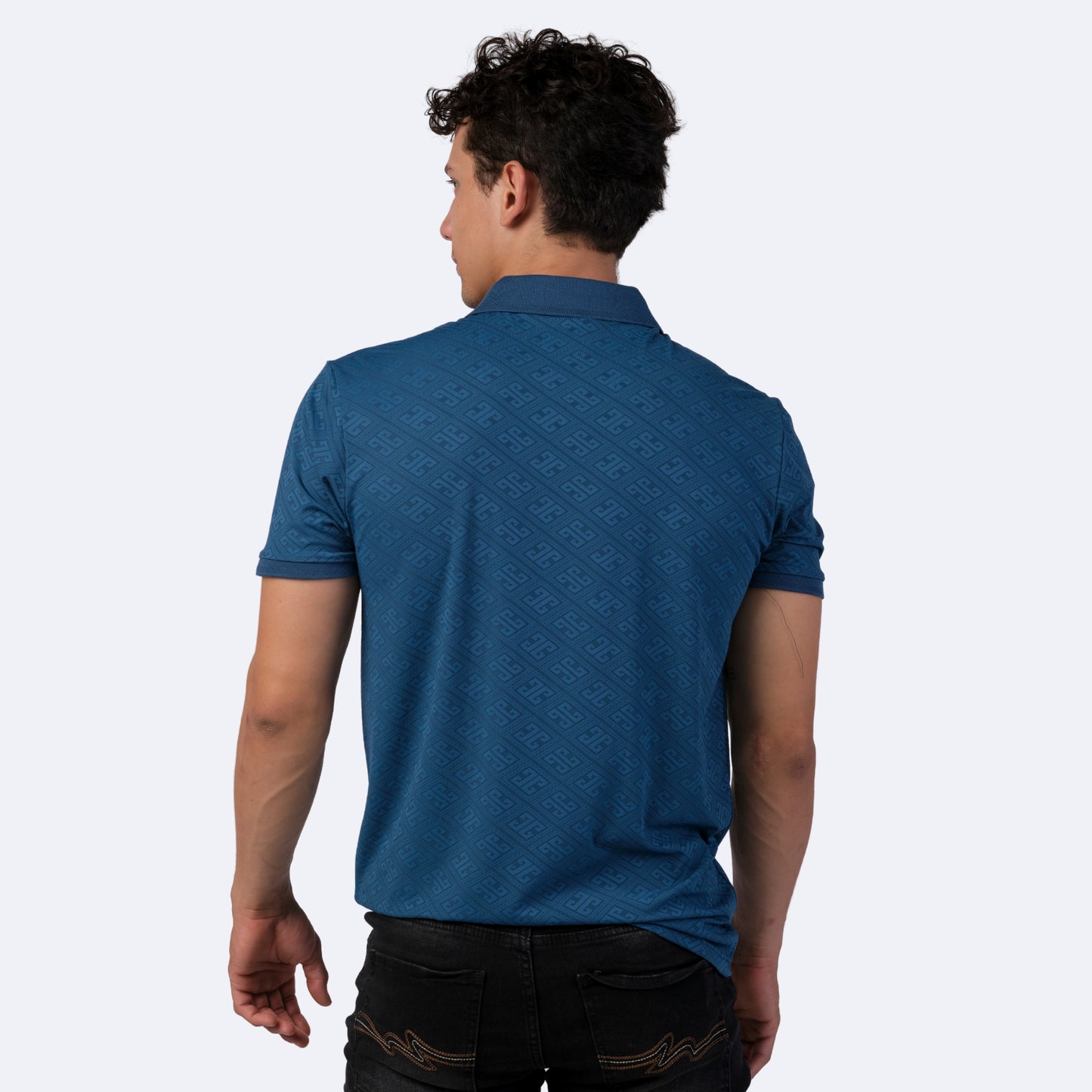 Playera Para Hombre Marca Huggo Valentino HV-63-Blue