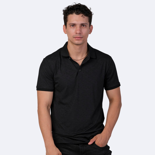 Playera Para Hombre Marca Huggo Valentino HV-63-Black