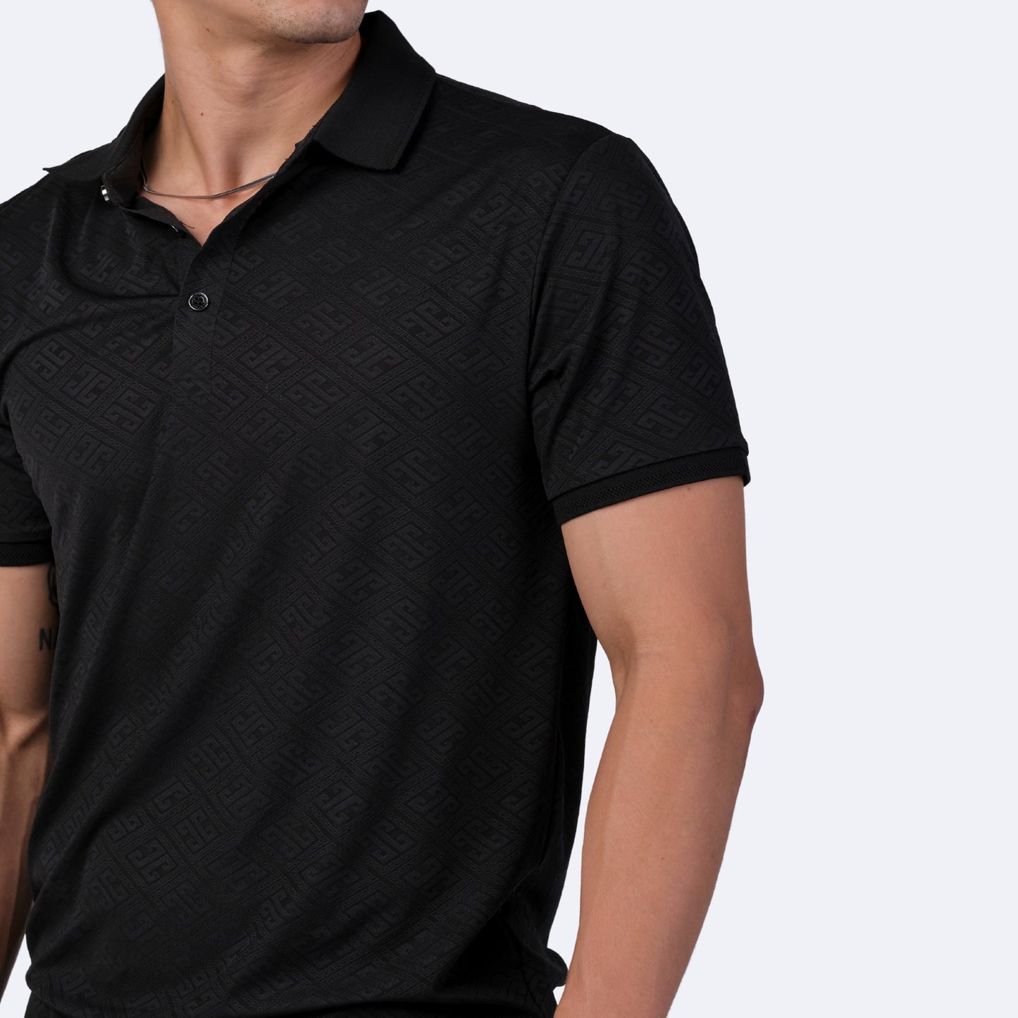 Playera Para Hombre Marca Huggo Valentino HV-63-Black