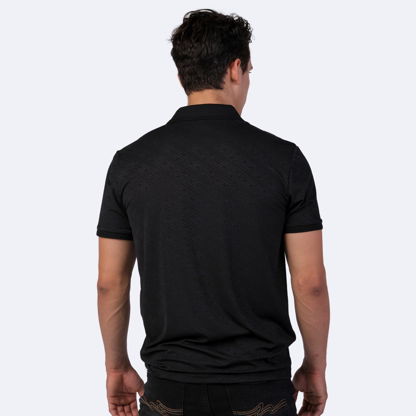 Playera Para Hombre Marca Huggo Valentino HV-63-Black