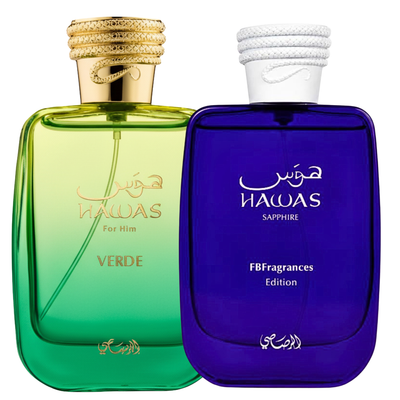 Duo Hawas Sapphire y Hawas Verde de 100 ml EDP