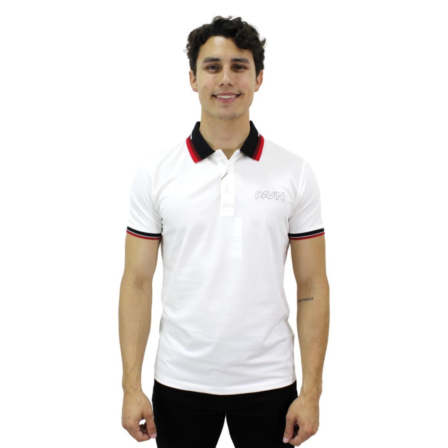 Playera para Hombre Marca PAVINI PT-1030- White