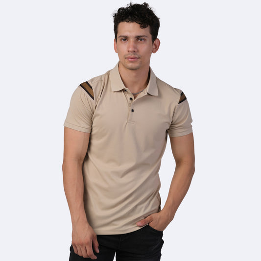 Playera Para Hombre Marca Huggo Valentino HV-67 Khaki