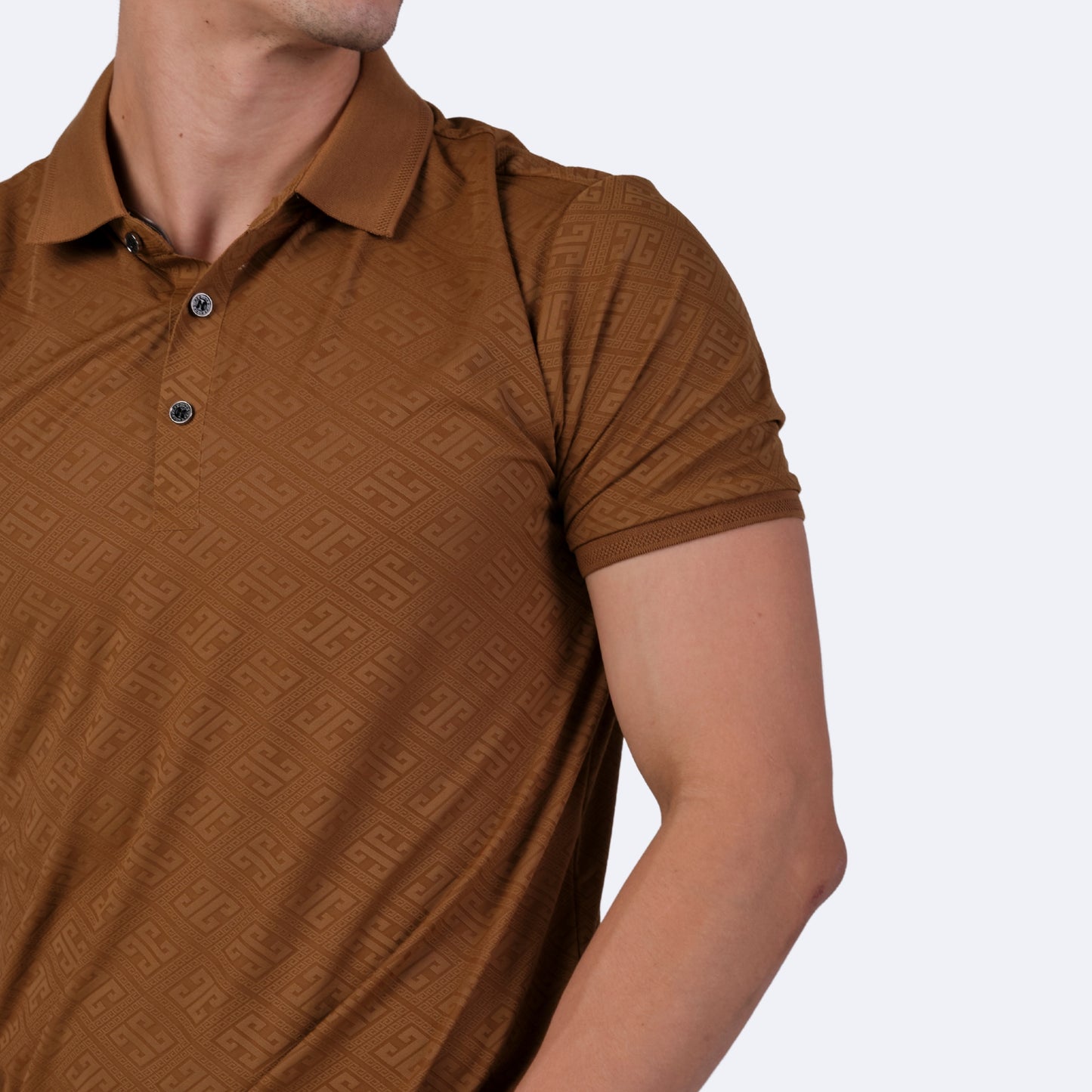 Playera Para Hombre Marca Huggo Valentino HV-63-kakhi