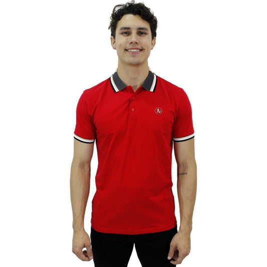 Playera Polo Para Caballero Marca Huggo Valentino HV-46-Red