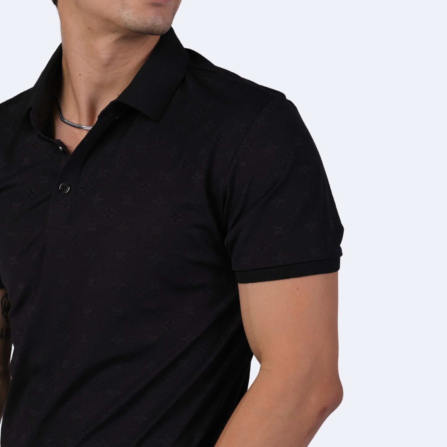 Playera Para Hombre Marca Huggo Valentino HV-64 - Black