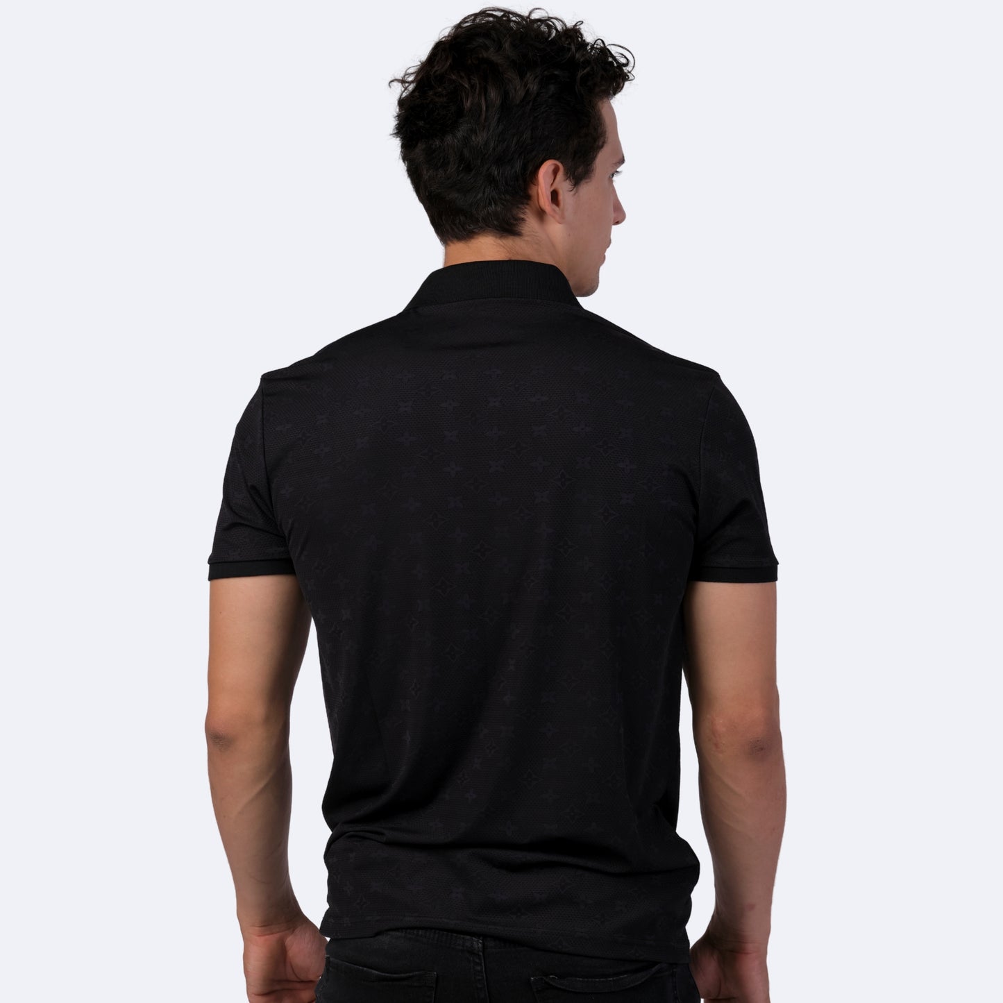 Playera Para Hombre Marca Huggo Valentino HV-64 - Black