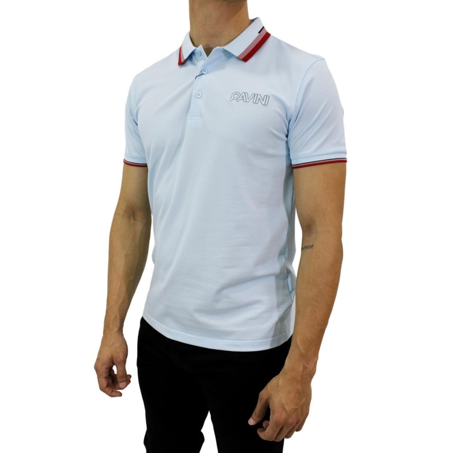 Playera para Hombre Marca PAVINI PT-1030-ACQUA