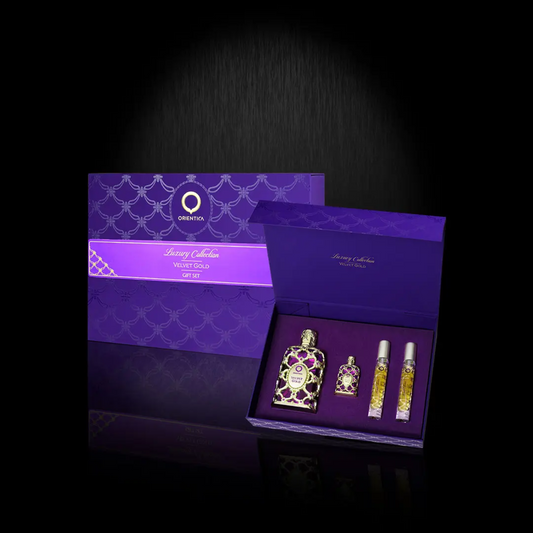 GIFT SET Perfume Unisex ORIENTICA Luxury Collection VELVET GOLD 80ml EDP