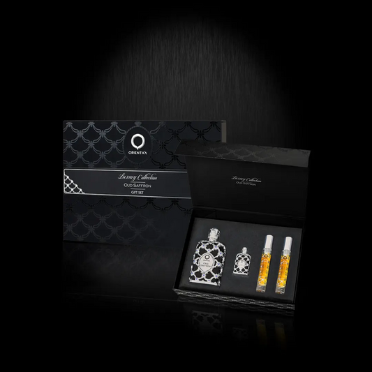 GIFT SET Perfume Unisex ORIENTICA Luxury Collection OUD SAFFRON 80ml EDP