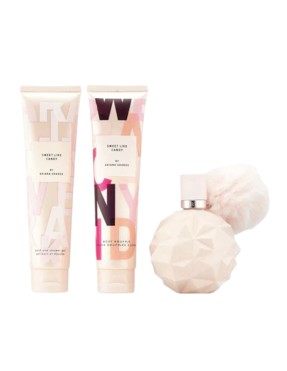 Set de perfume Ariana Grande Sweet Like Candy 100ml EDP 3 pzas