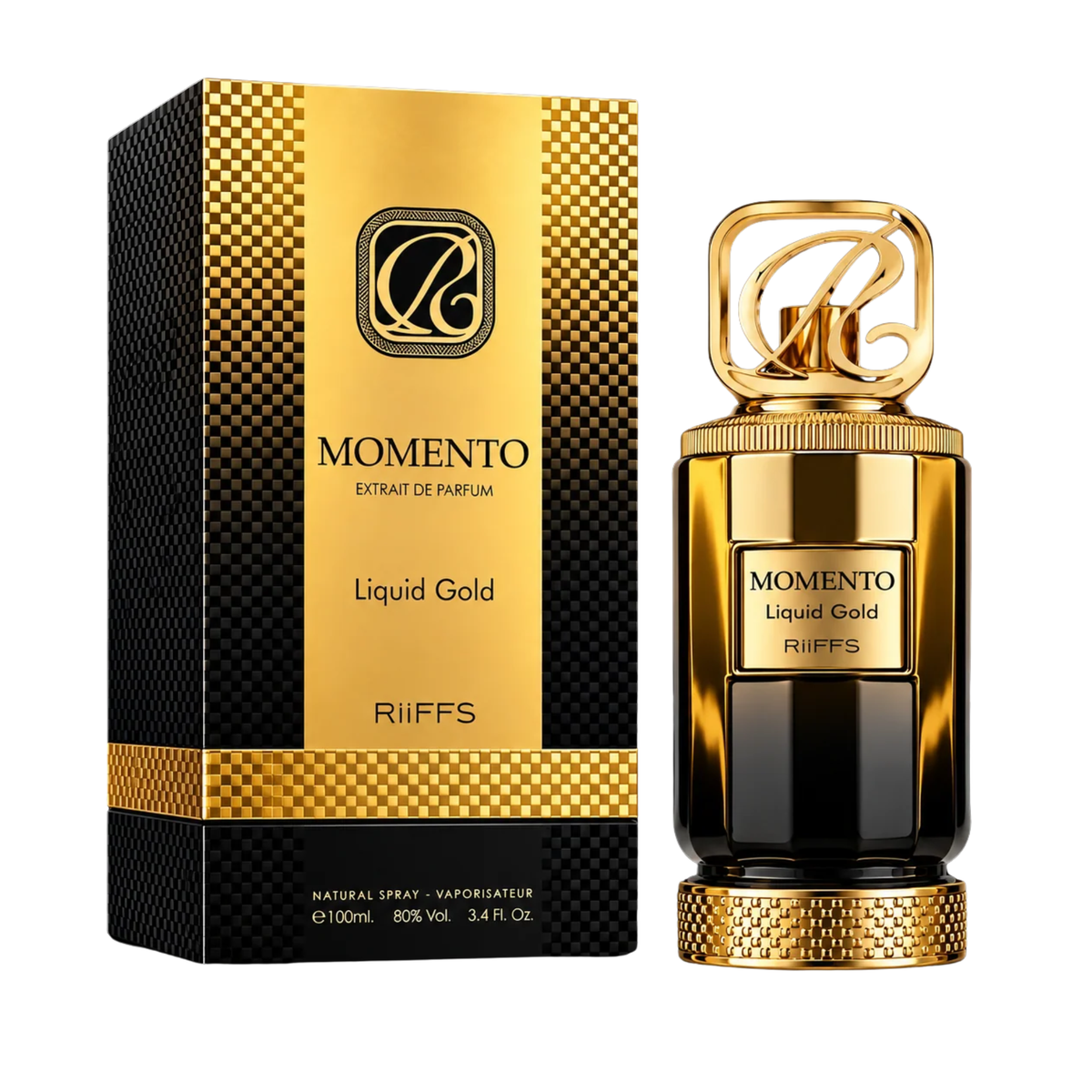 Perfume Riiffs Momento Liquid Gold De 100 ml EDP