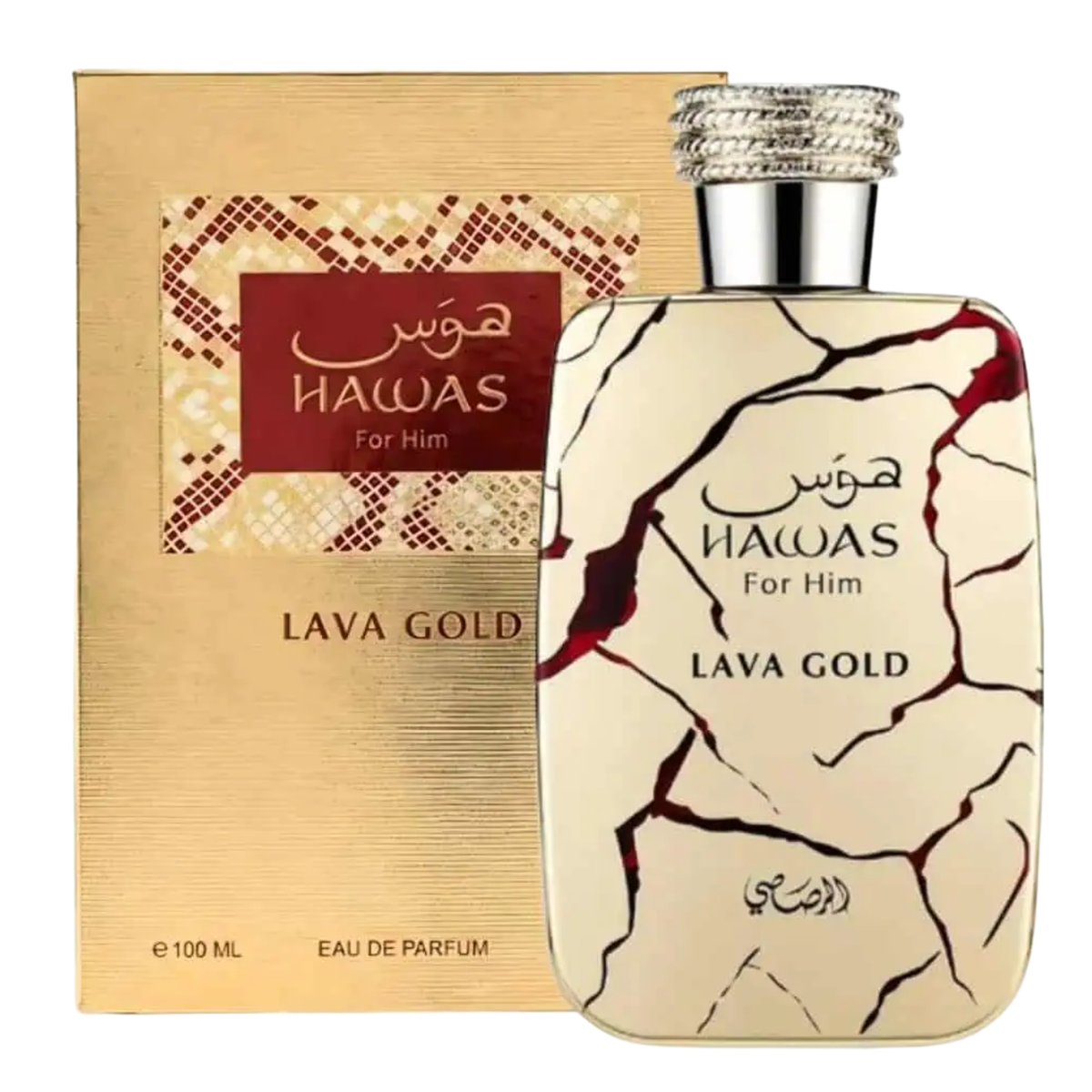 Perfume Hawas Lava Gold de 100 ml EDP