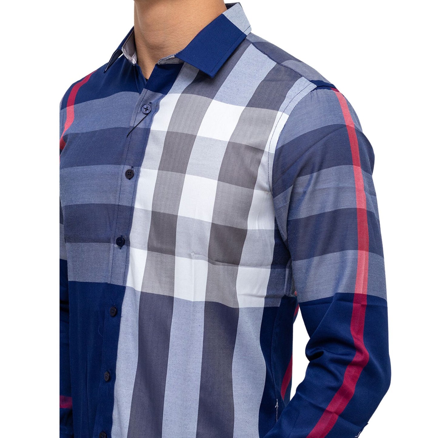 Camisa para Hombre marca Benziny LS5052-NAVY