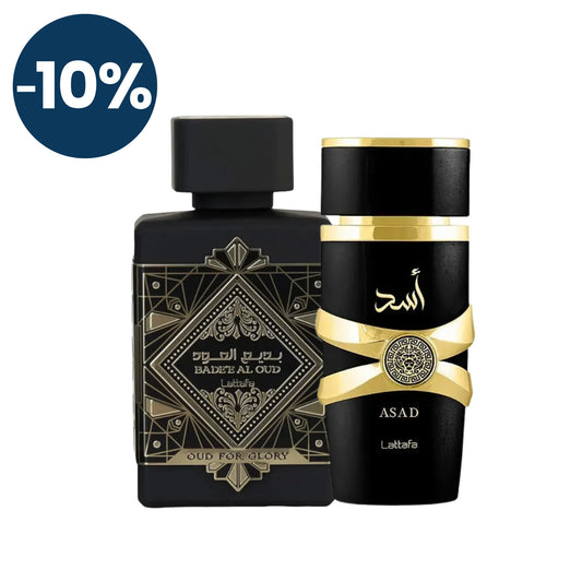 Duo Lattafa Oud For Glory Bade'e Al Oud y ASAD 100ml EDP