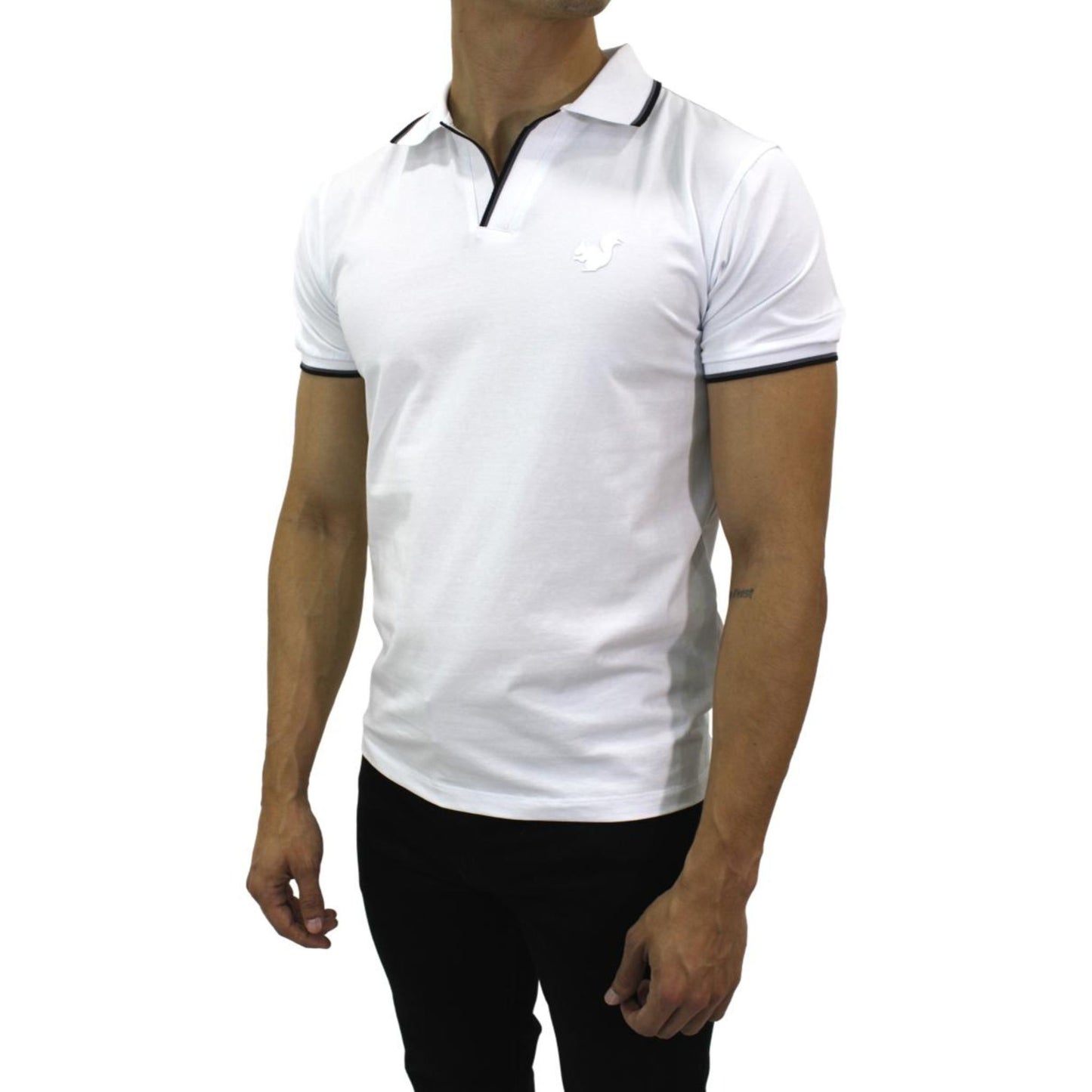 Playera para Hombre Marca PAVINI P-2197-WHITE