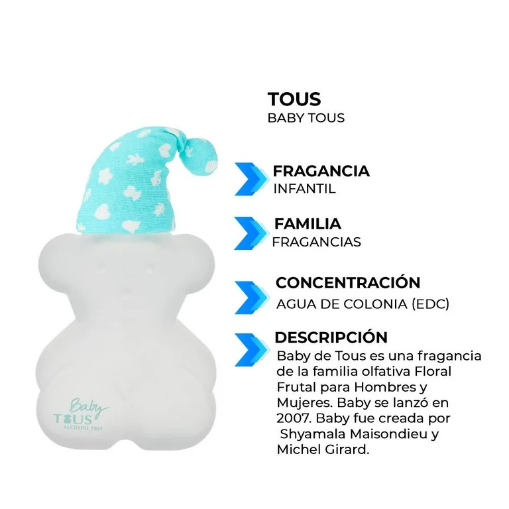Perfume Para Niño Baby Tous Sin Alchol de 100ML EDC