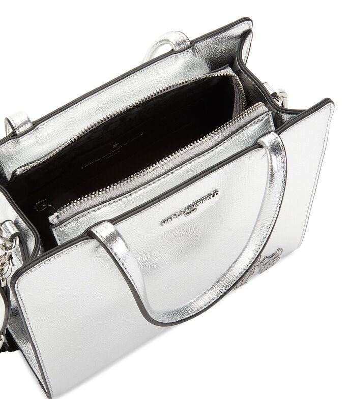 BOLSA PLATEADA  KARL LAGERFELD