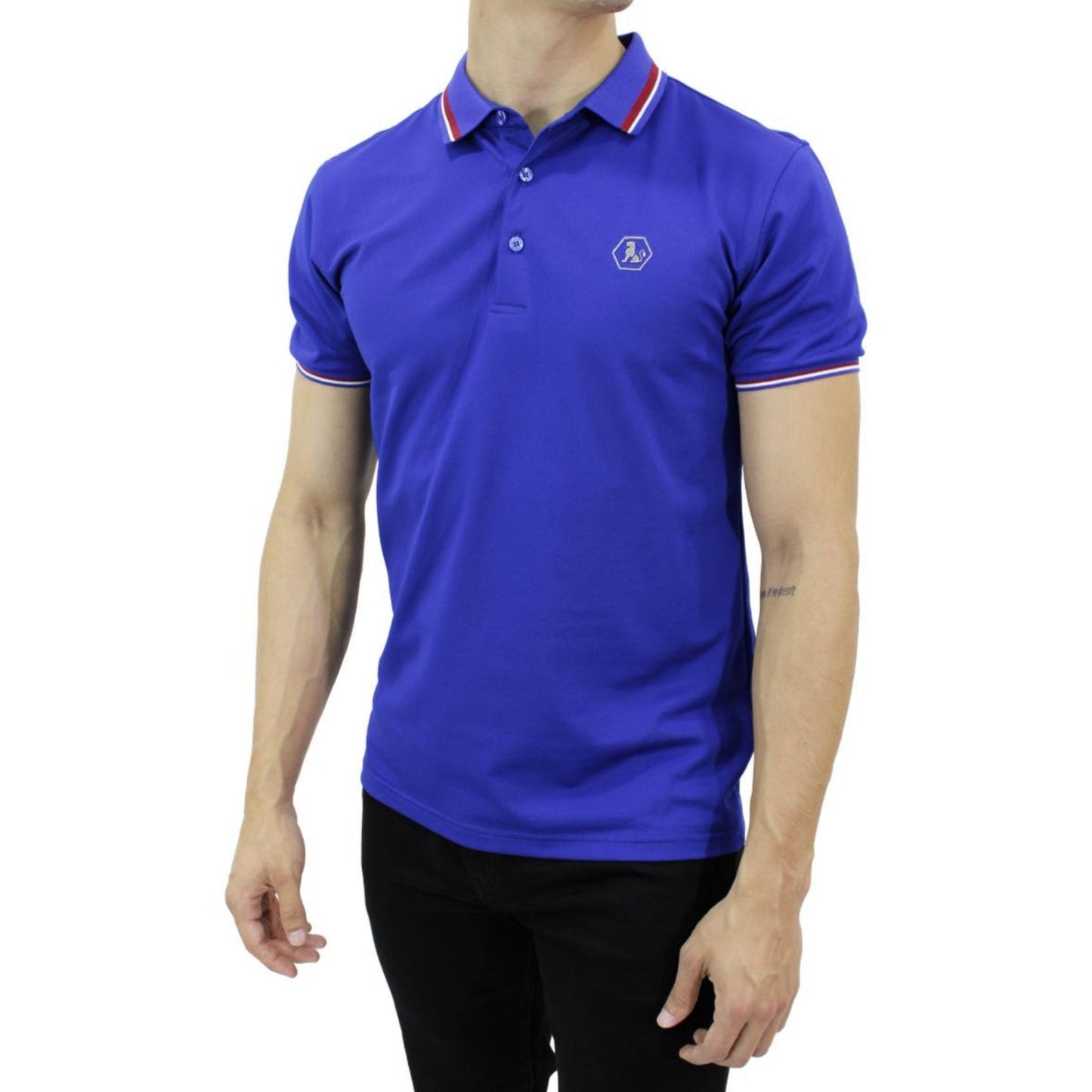 Playera Polo Para Caballero Marca Huggo Valentino HV-45-Royal