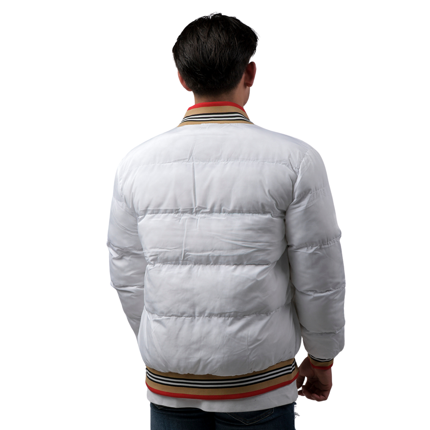 Chamarra para Hombre marca Moderno MJPF-2210 WHITE