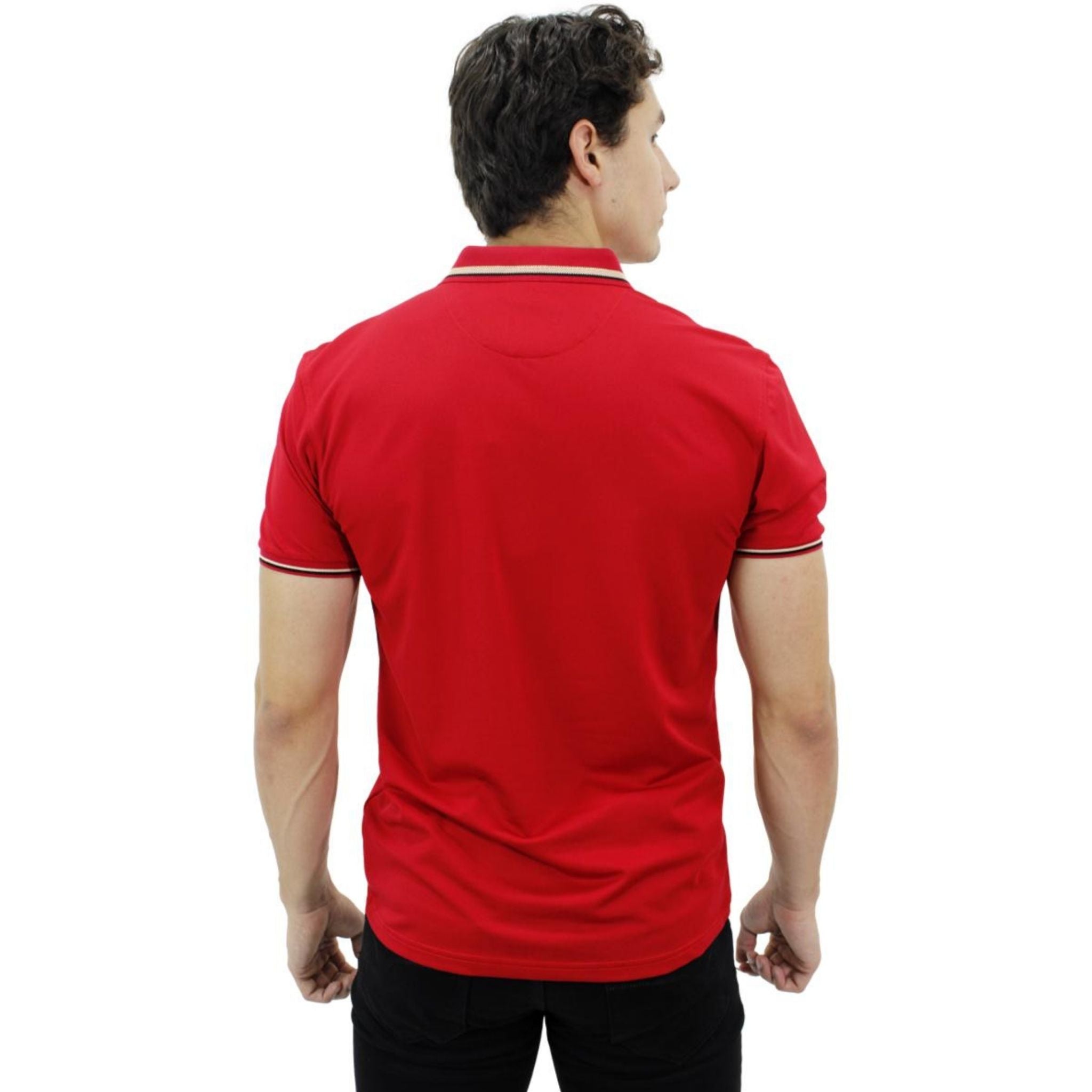 Playera Polo Para Caballero Marca Huggo Valentino HV-45-Red