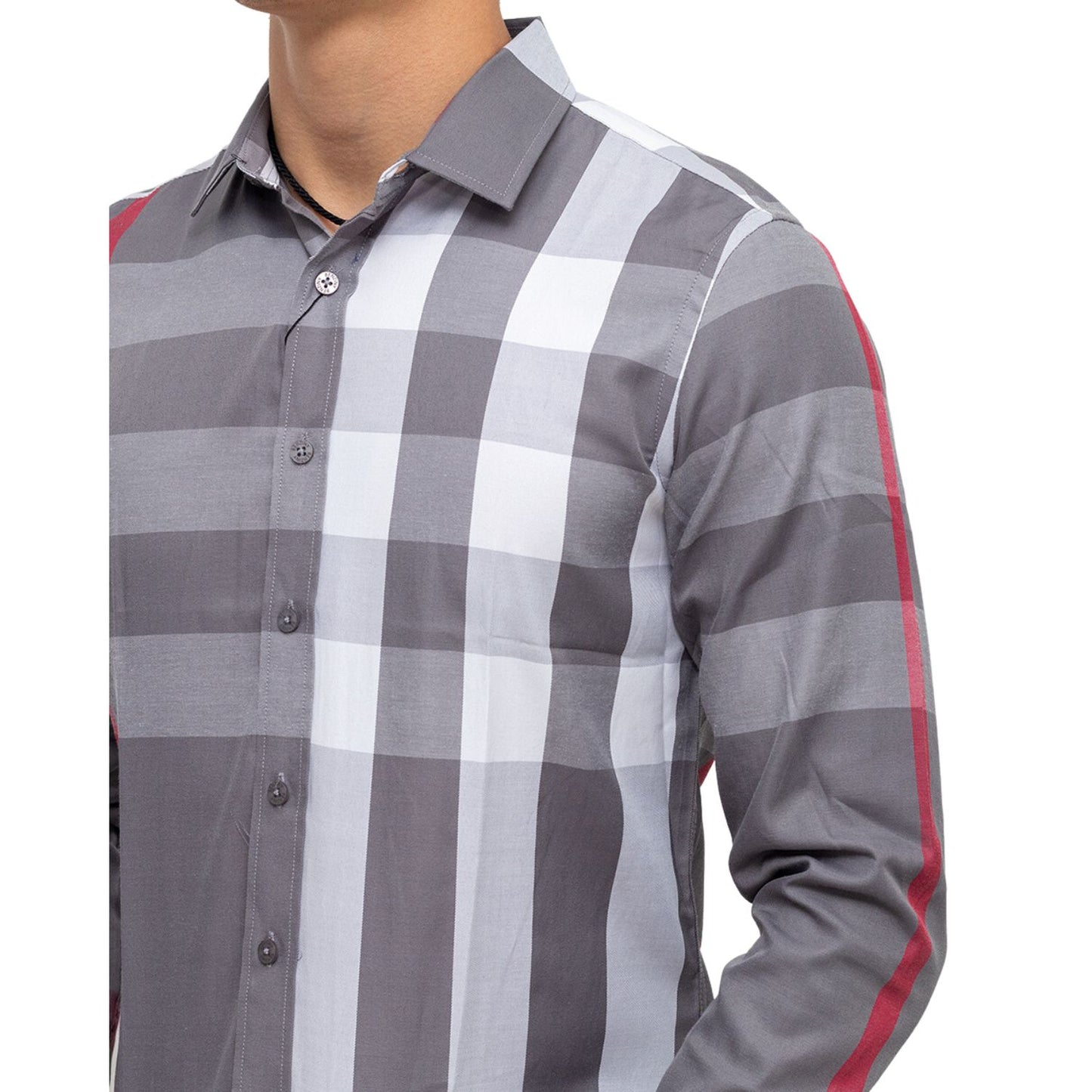 Camisa para Hombre marca Benziny LS5052-GREY