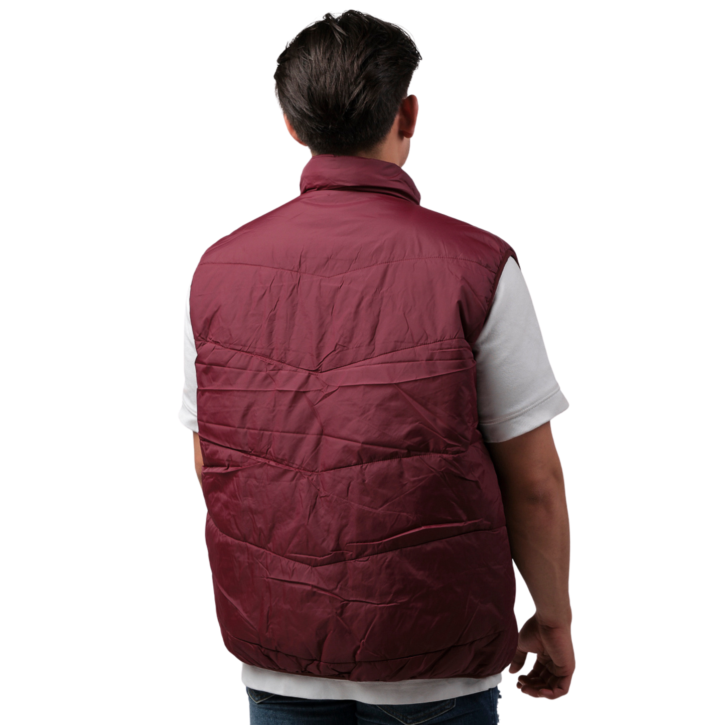 Chaleco Para Hombre Marca Moderno MJVT-7005 Burgundy