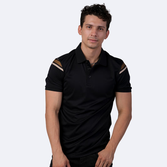 Playera Para Hombre Marca Huggo Valentino HV-67 Black