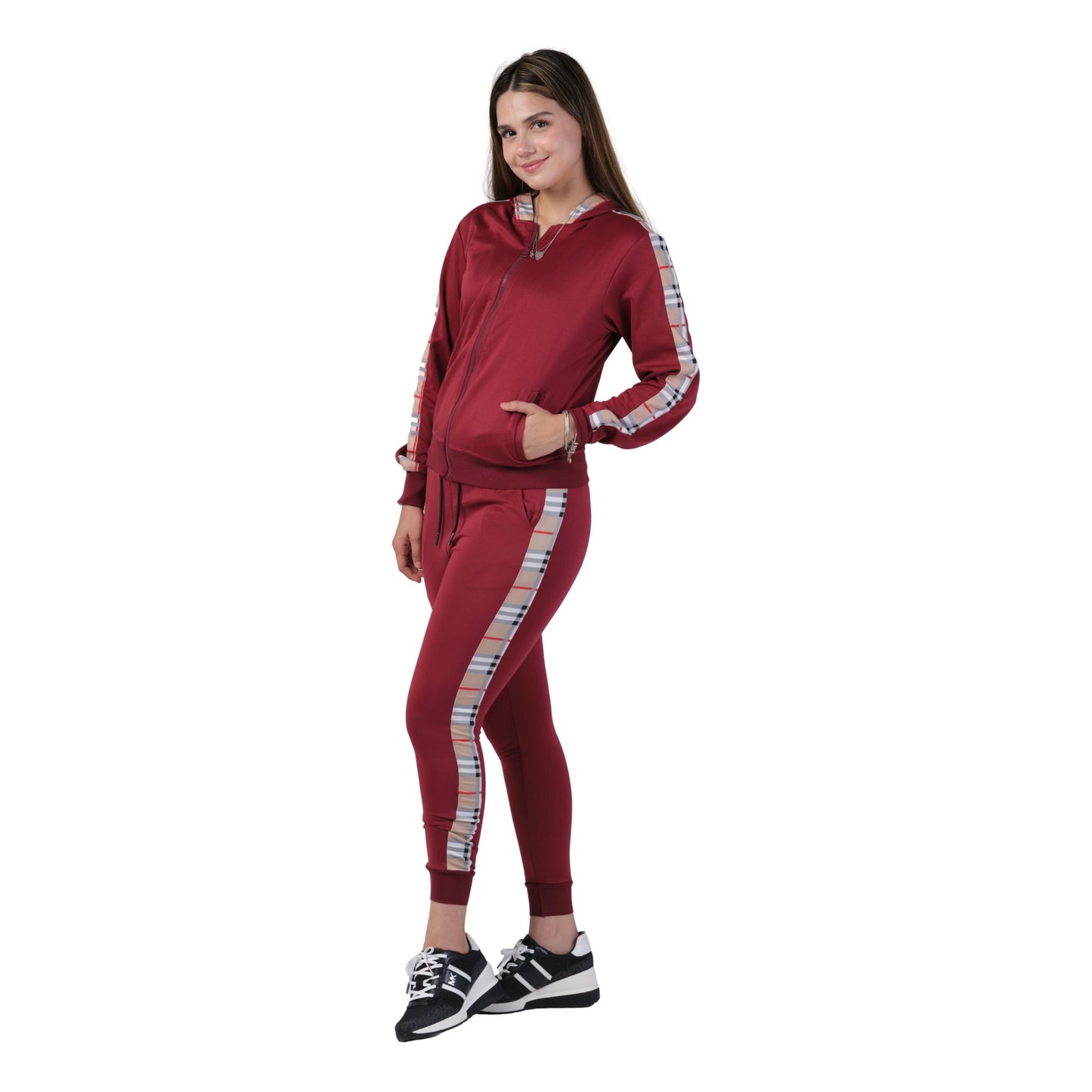 Conjunto De Pants Para Mujer Marca pavini PW031708 Tinto