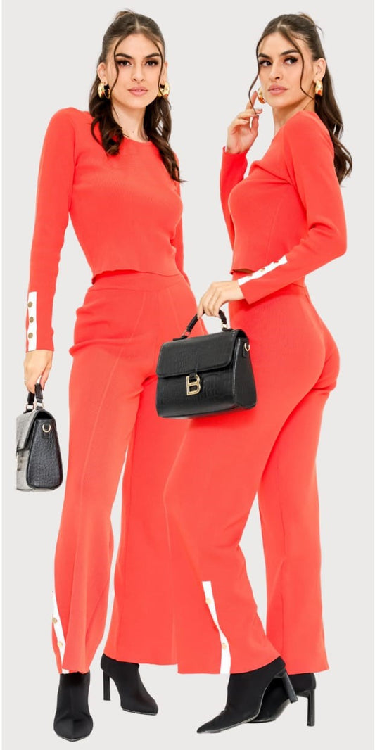 Conjunto Para Mujer Marca HESSED AJ225 Naranja