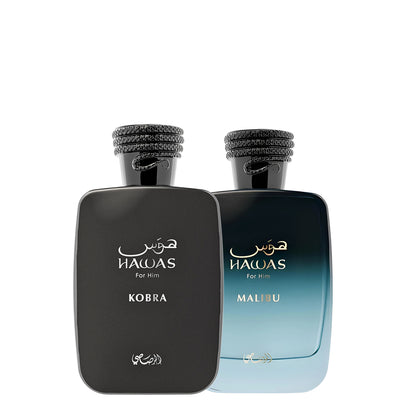 Duo Hawas Kobra y Hawas Malibu 100ml EDP