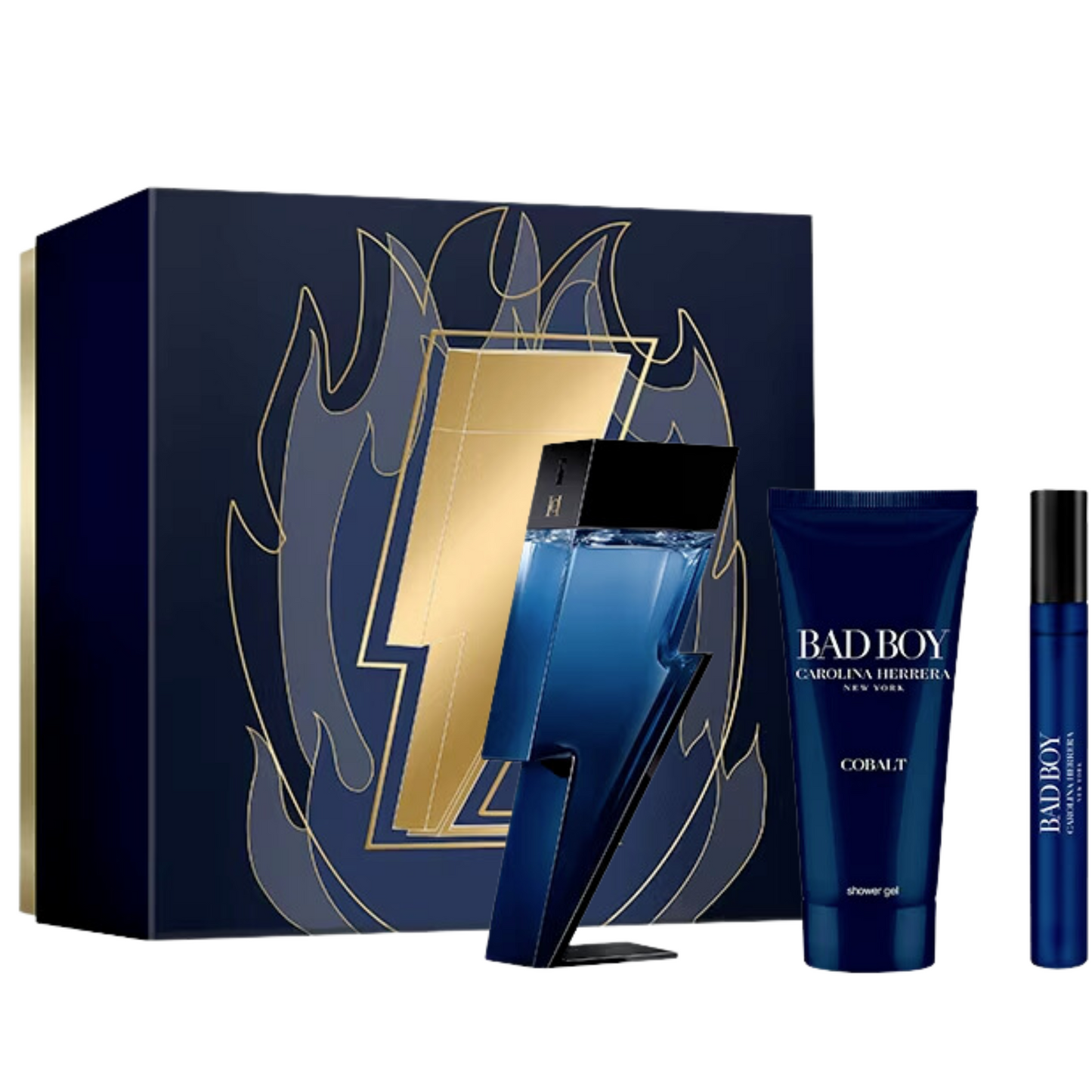 Set de Perfume CAROLINA HERRERA BAD BOY COBALT ÉLECTRIQUE 100ml EDP