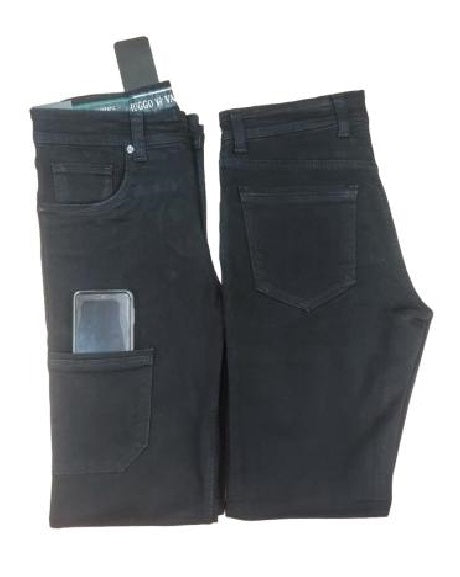 Pantalon Para Hombre Marca Huggo Valentino Corte 16 HVM 100 Negro