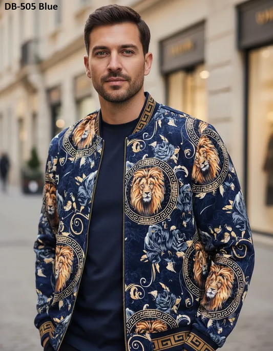 Chamarra Para Hombre Marca Pavini DB-055 Royal Blue