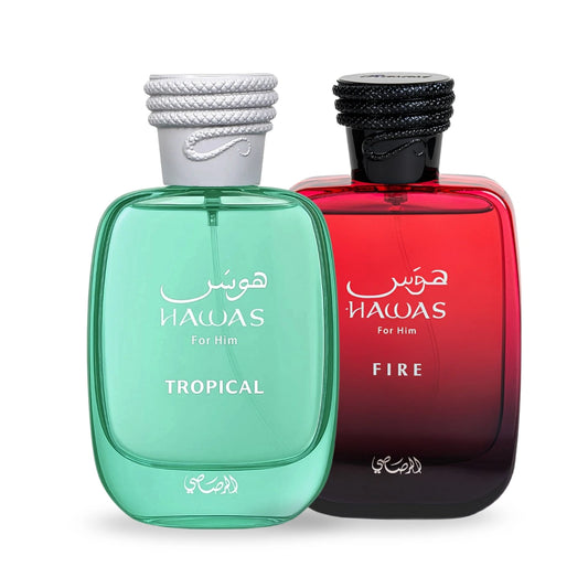 DUO PERFUME HAWAS TROPICAL Y FIRE
