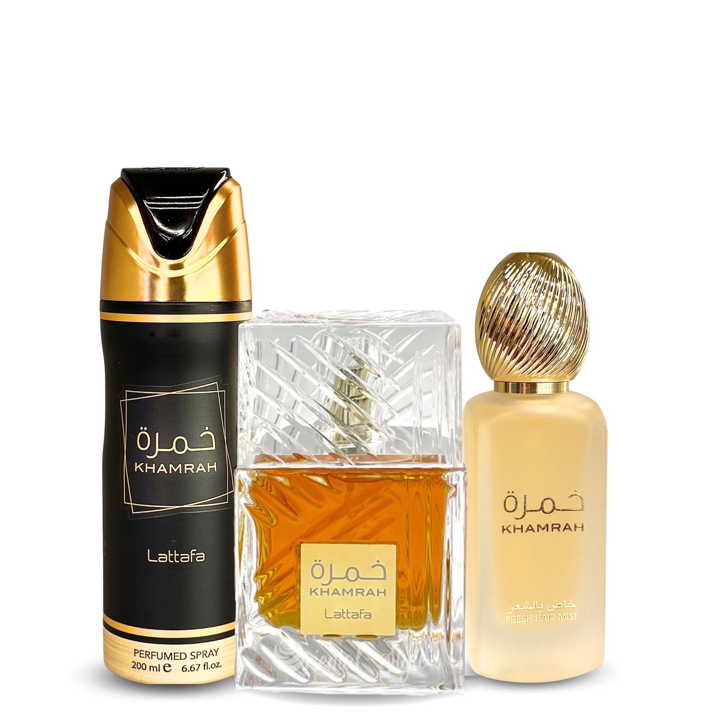 Set Unisex Lattafa KHAMRAH 3pz 100ml EDP