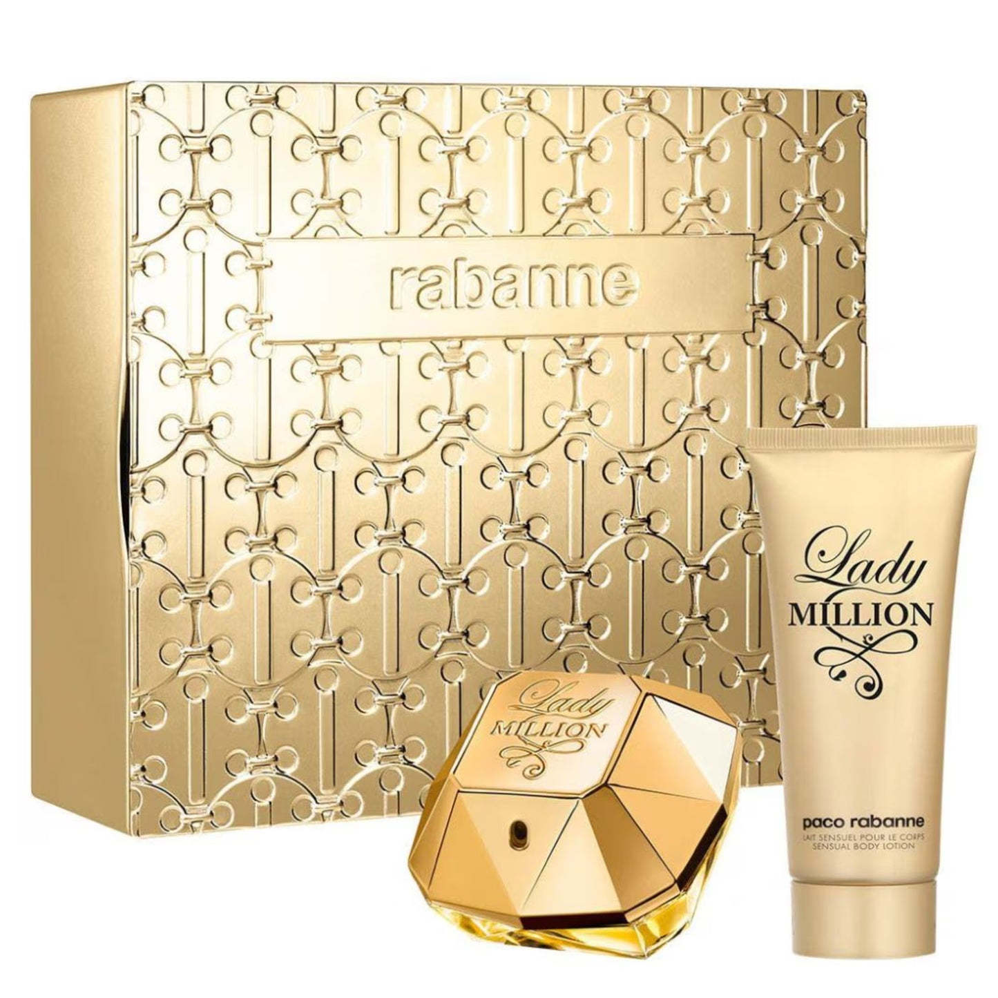 Set de Perfume Para Mujer Paco Rabanne Lady Million 80ml EDP 2 piezas