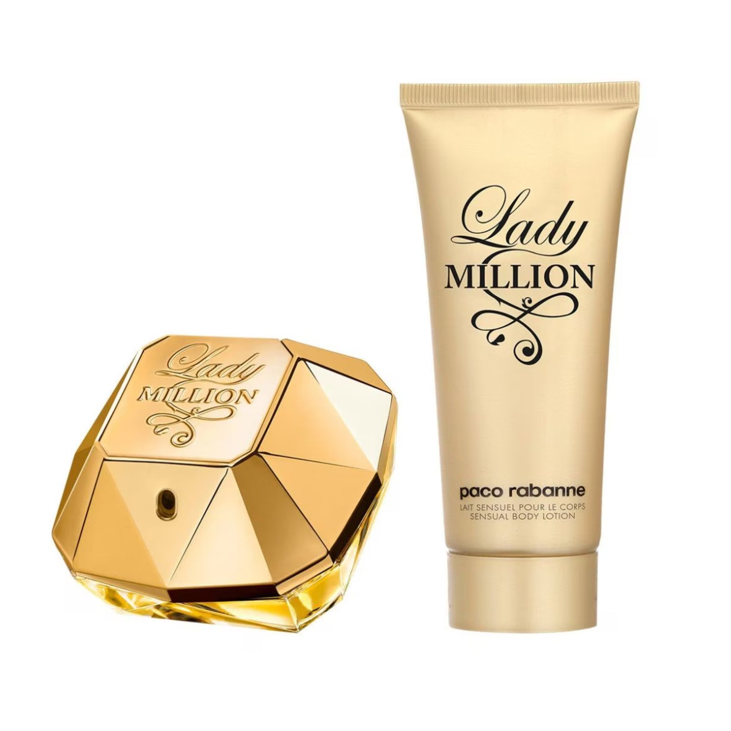 Set de Perfume Para Mujer Paco Rabanne Lady Million 80ml EDP 2 piezas