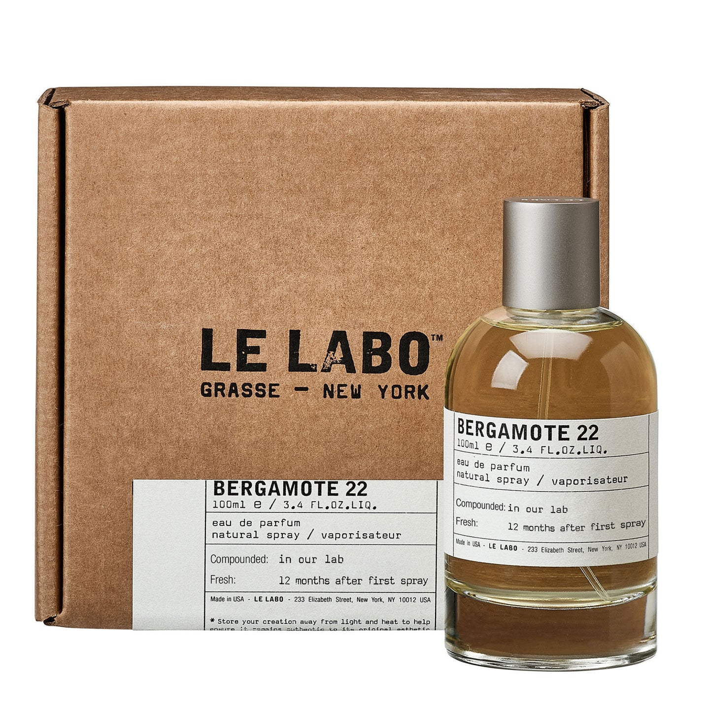 Perfume Unisex LE LABO Bergamote 22 100ml EDP