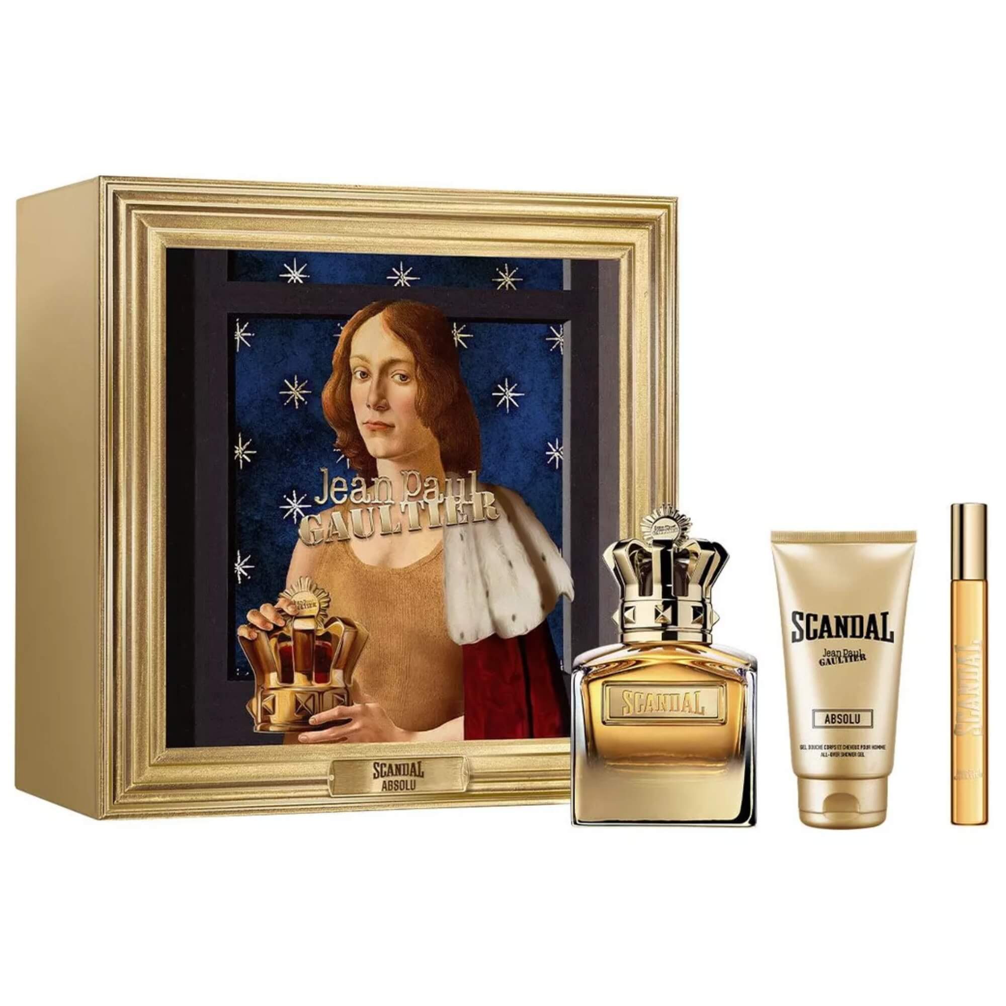 Set 3pzs Jean Paul Gaultier Scandal Absolu 100ml Parfum