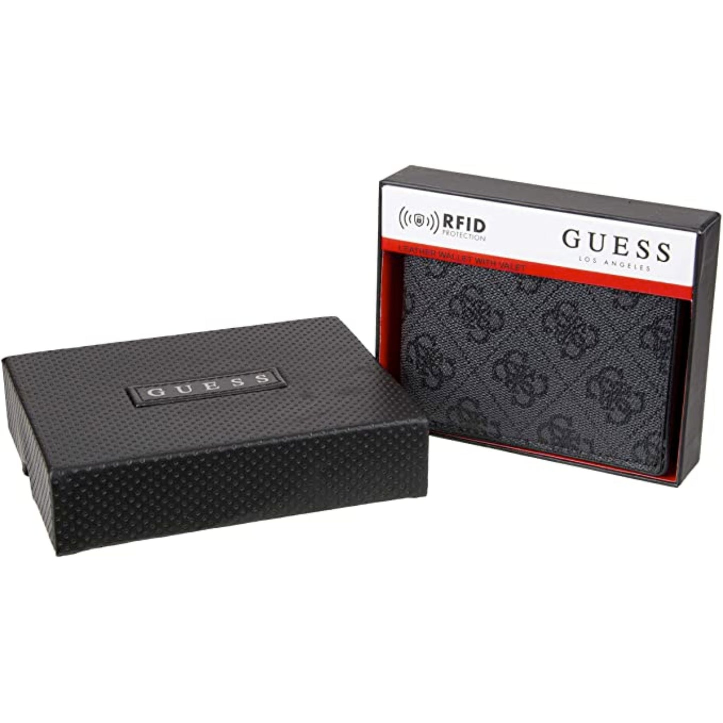 Cartera para Hombre GUESS LEATHER NEGRA