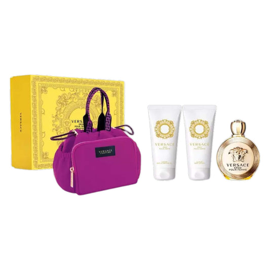 Set de Perfume Versace Eros Pour Femme EDP 4 pzas