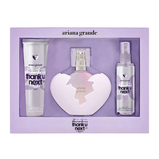 Set de Perfume Thank u next 2.0 Ariana Grande 3 piezas