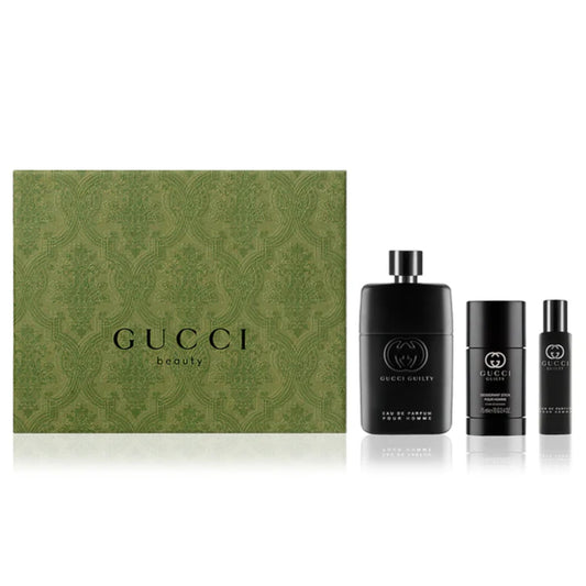 Set de Perfume para Hombre Gucci Guilty EDP 3 piezas
