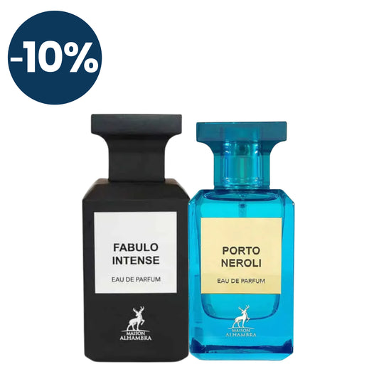 Duo Maison Alhambra Fabulo Intense y Porto Neroli 100ml EDP