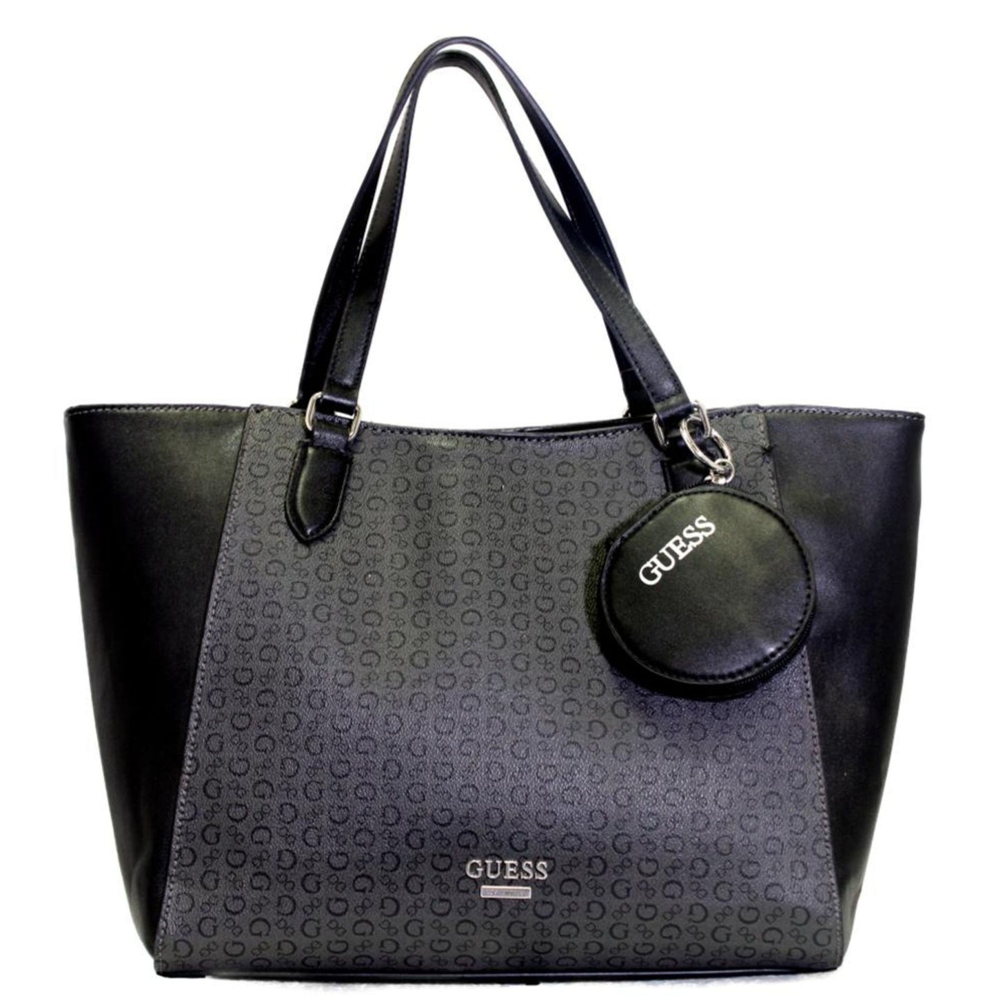 Bolsa Guess negra Con logo en Herraje frontal y dos Asas para Mujer