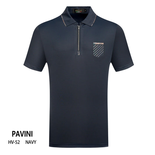 Playera Para Hombre Marca Pavini HV-52 Navy