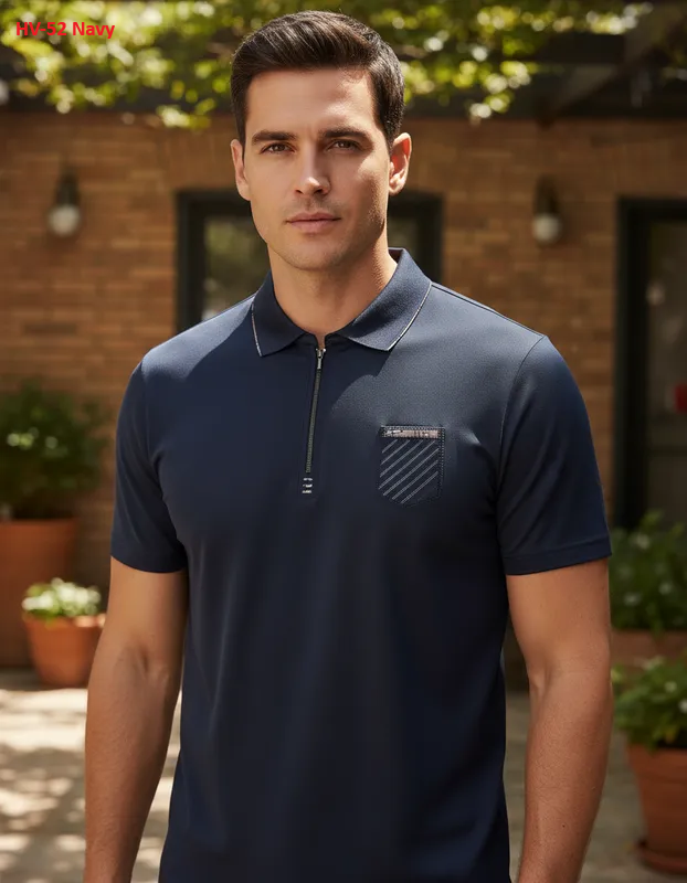 Playera Para Hombre Marca Pavini HV-52 Navy